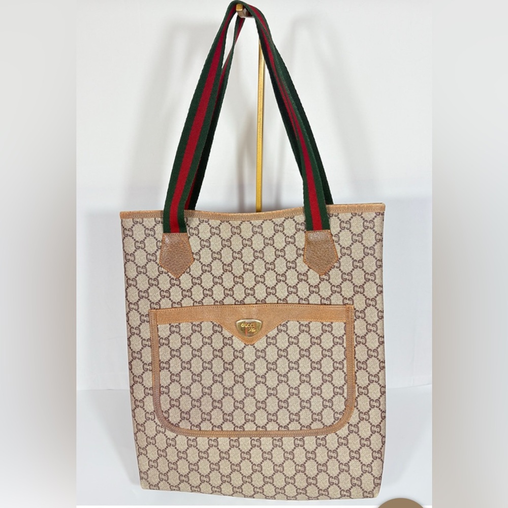 Authentic vintage Gucci GG plus tote bag